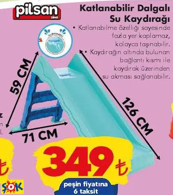 PİLSAN KATLANABİLİR DALGALI SU KAYDIRAĞI